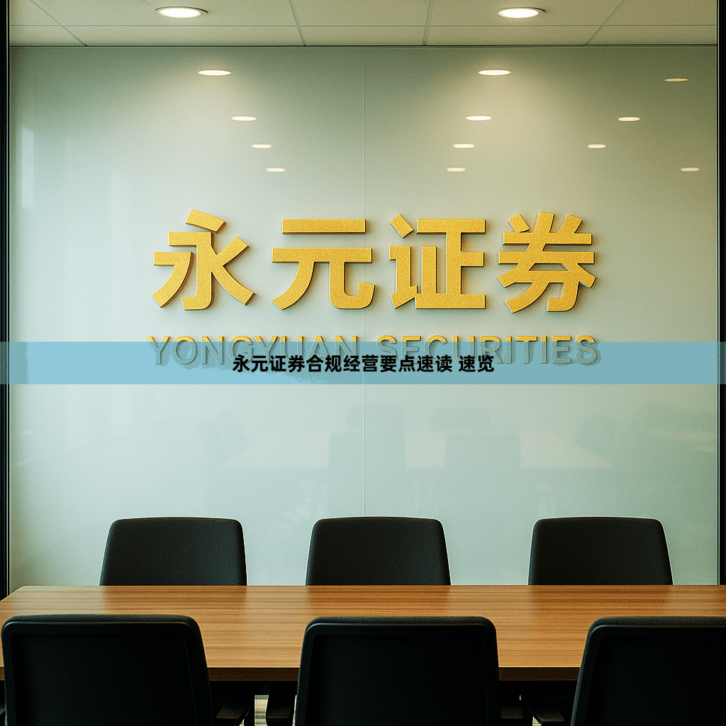 永元证券合规经营要点速读 速览